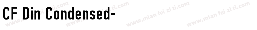 CF Din Condensed字体转换